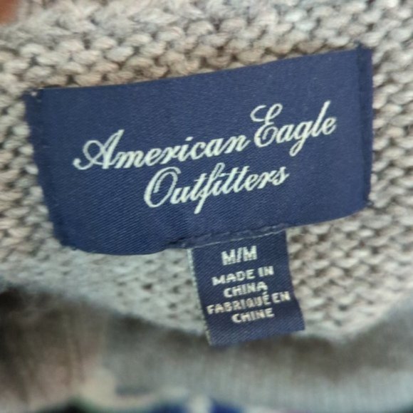 American Eagle multicoloured wool blend knit sweater - Picture 5 of 6